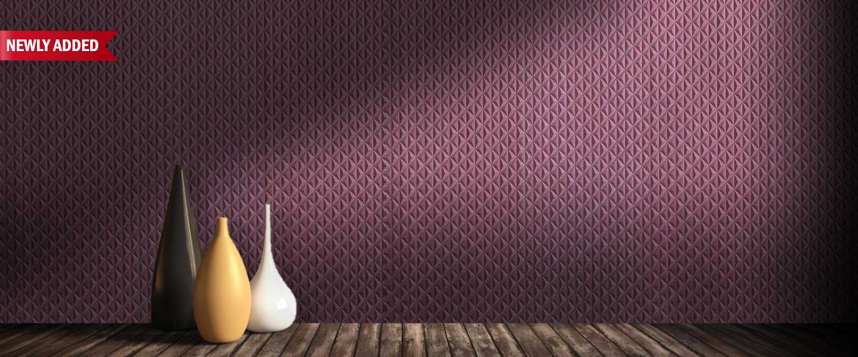 Furrow VIVID solid dyed fluted panel in purple with geometric texture – Architectural Rhythm in Colour
